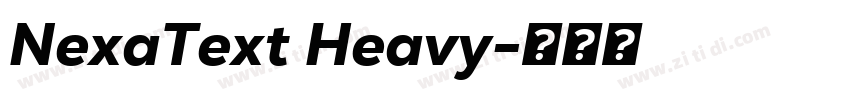 NexaText Heavy字体转换